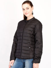 Kotty Women Black Solid Insulator Puffer Jacket