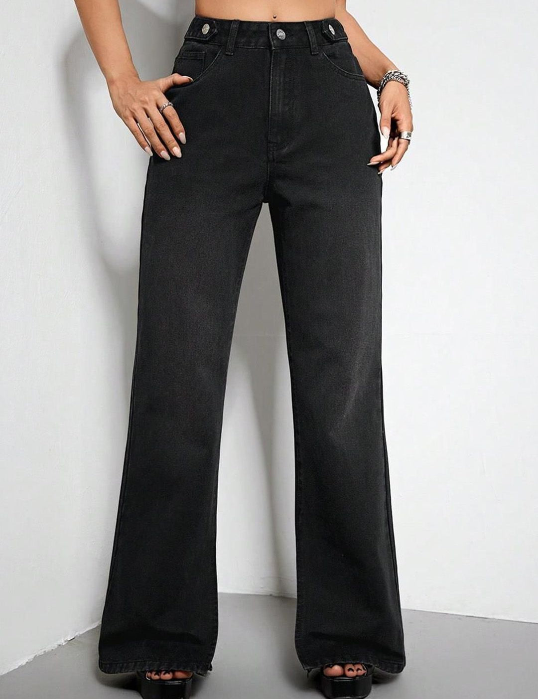 KOTTY Basics Women Flared High-Rise Clean Look Stretchable Jeans