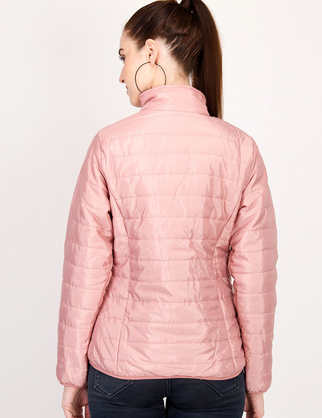 Kotty Women Pink Solid Insulator Padded Jacket