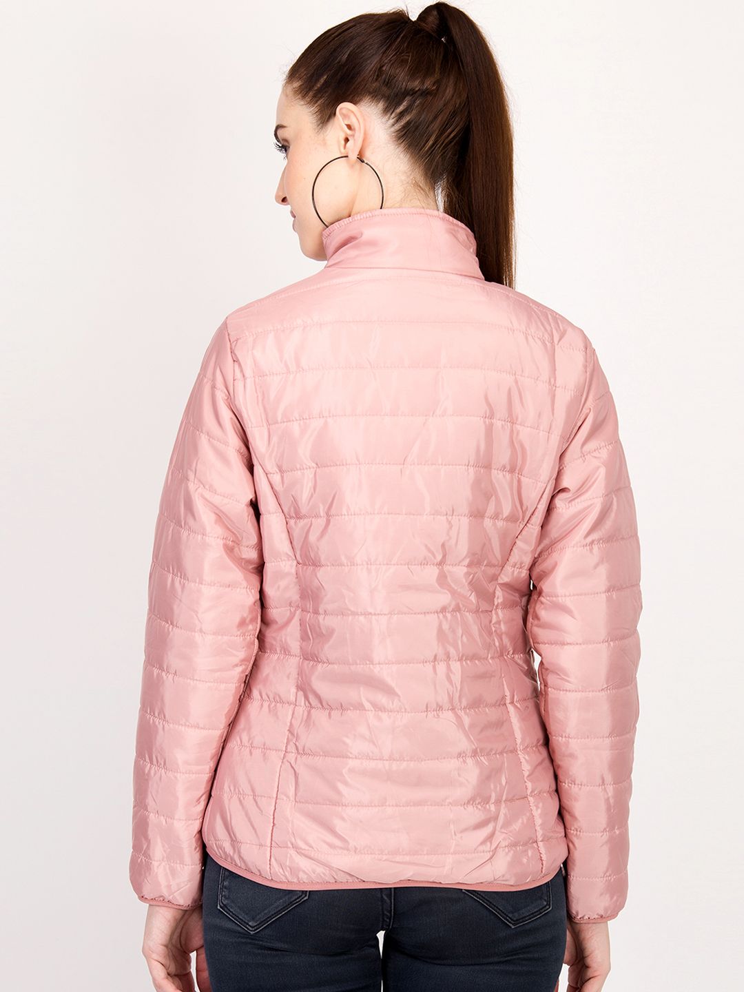 Kotty Women Pink Solid Insulator Padded Jacket