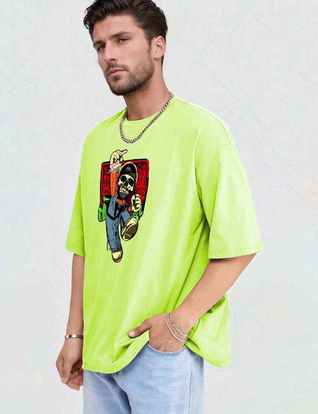 Kotty Oversized Printed Applique T-shirt