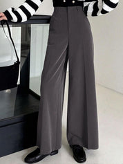 Kotty Women Wide Leg High-Rise Korean Pants