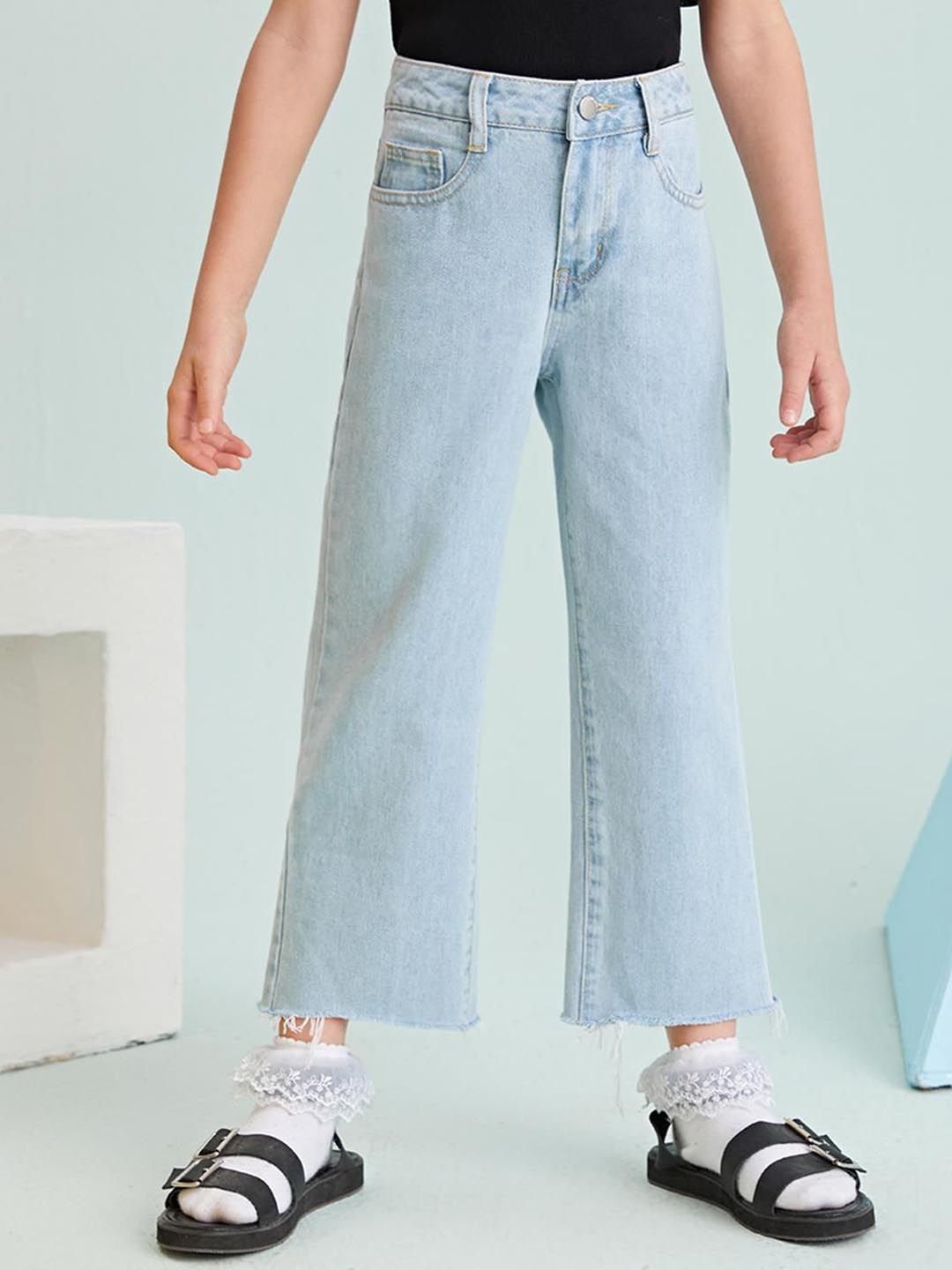 Kotty Girls Jean Mid-Rise Clean Look Stretchable Jeans