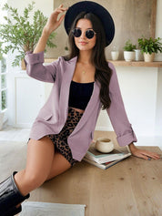 Kotty Notched Lapel Single-Breasted Blazers