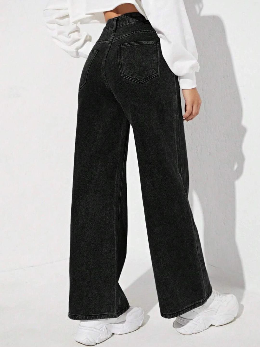 KOTTY Basics Women Jean Straight Fit High-Rise Clean Look Stretchable Jeans