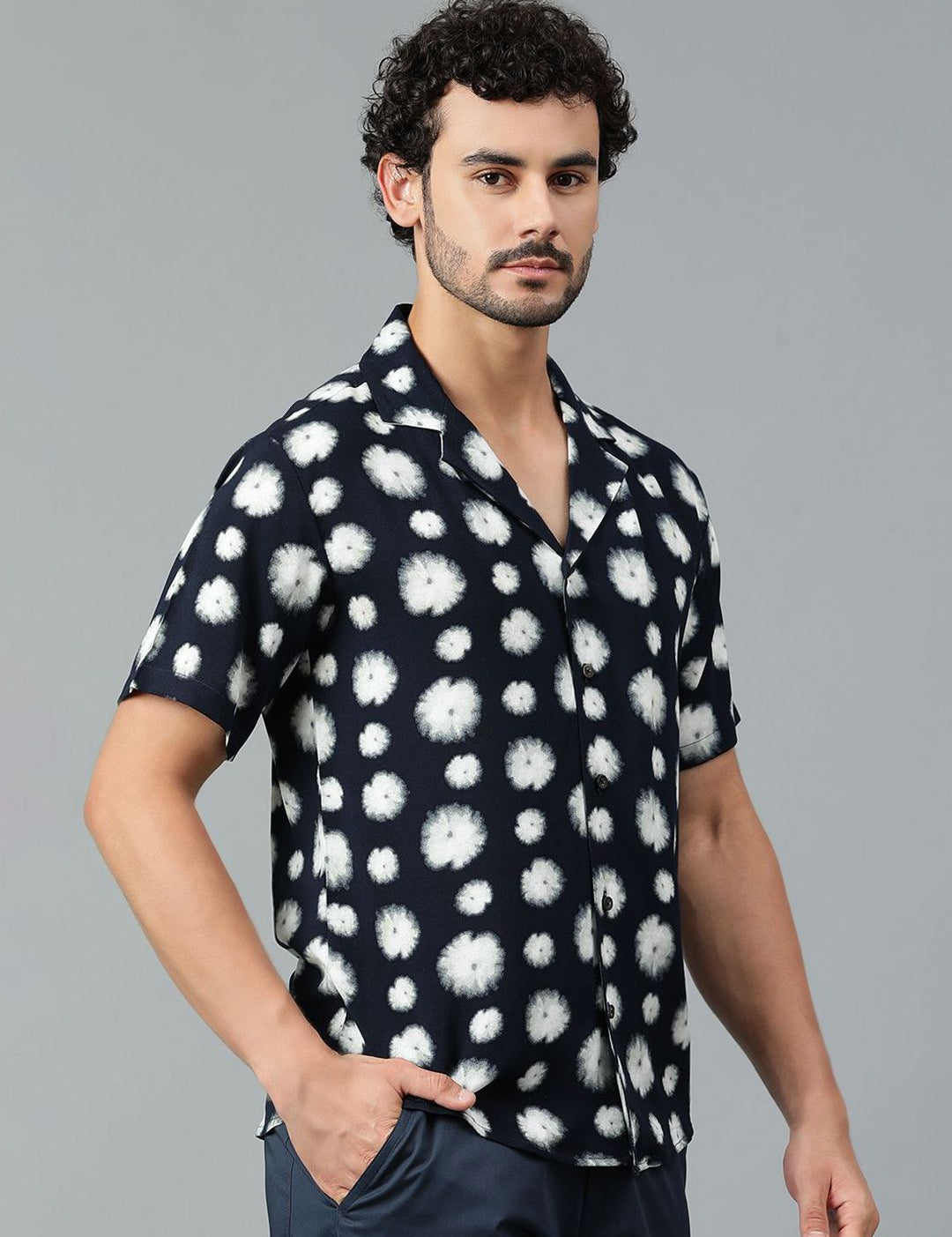 Kotty Men Tie and Dye Printed Casual Shirt