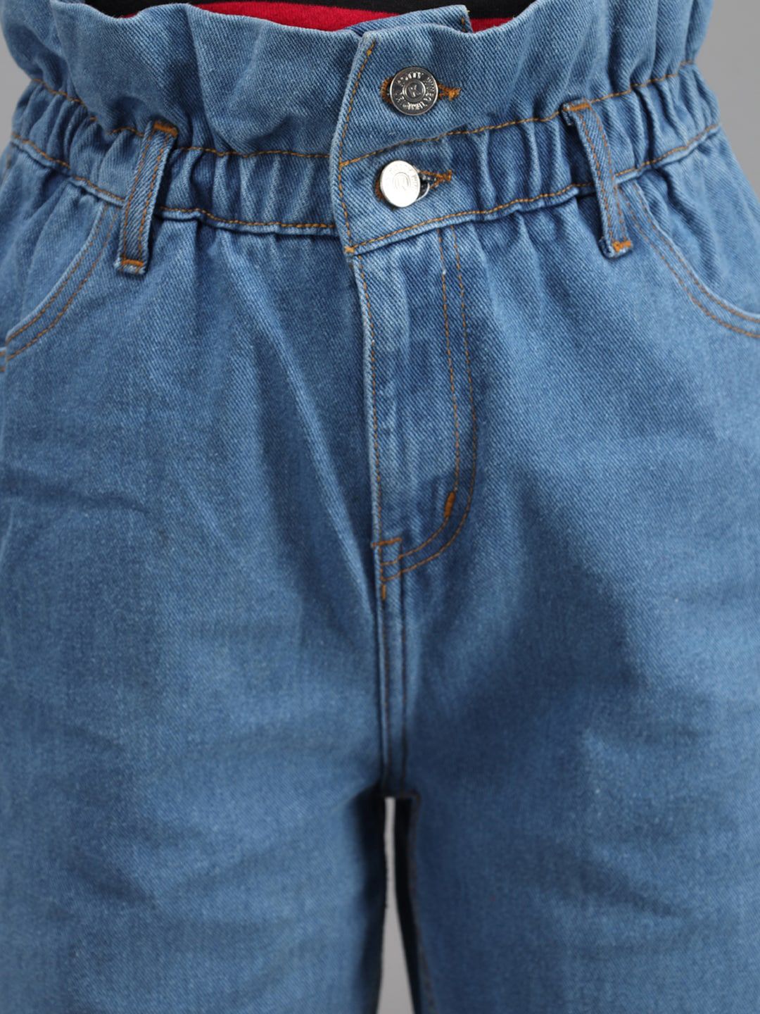 Kotty Women Blue Boyfriend Fit High-Rise Jeans