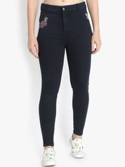Kotty Women Blue Skinny Fit High-Rise Clean Look Jeans