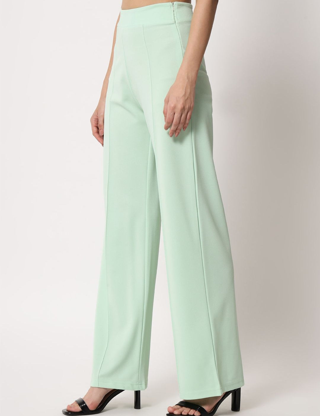 Kotty Women Pack Of 2 Relaxed Straight Leg High-Rise Easy Wash Trousers