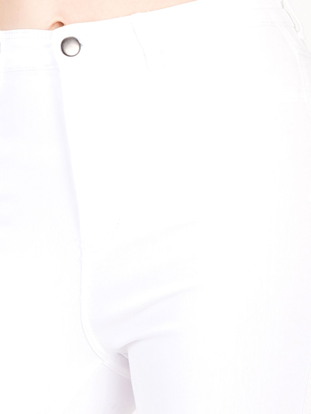 Kotty Women White Skinny Fit High-Rise Clean Look Stretchable Jeans