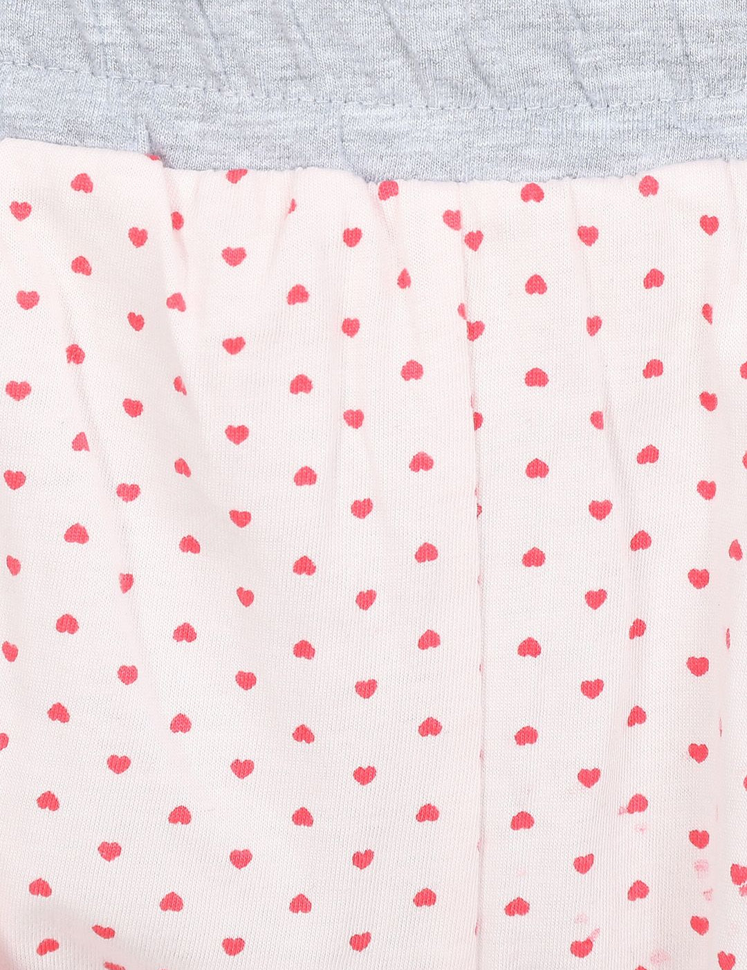 Kotty Women Cream-Coloured & Pink Printed Lounge Shorts KTTSLEEPSHORTS220