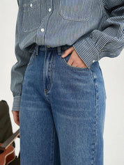 Kotty Women Jean Straight Fit High-Rise Light Fade Stretchable Jeans