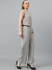 KOTTY BIZwear V-Neck Sleevees Blazer With Trouser