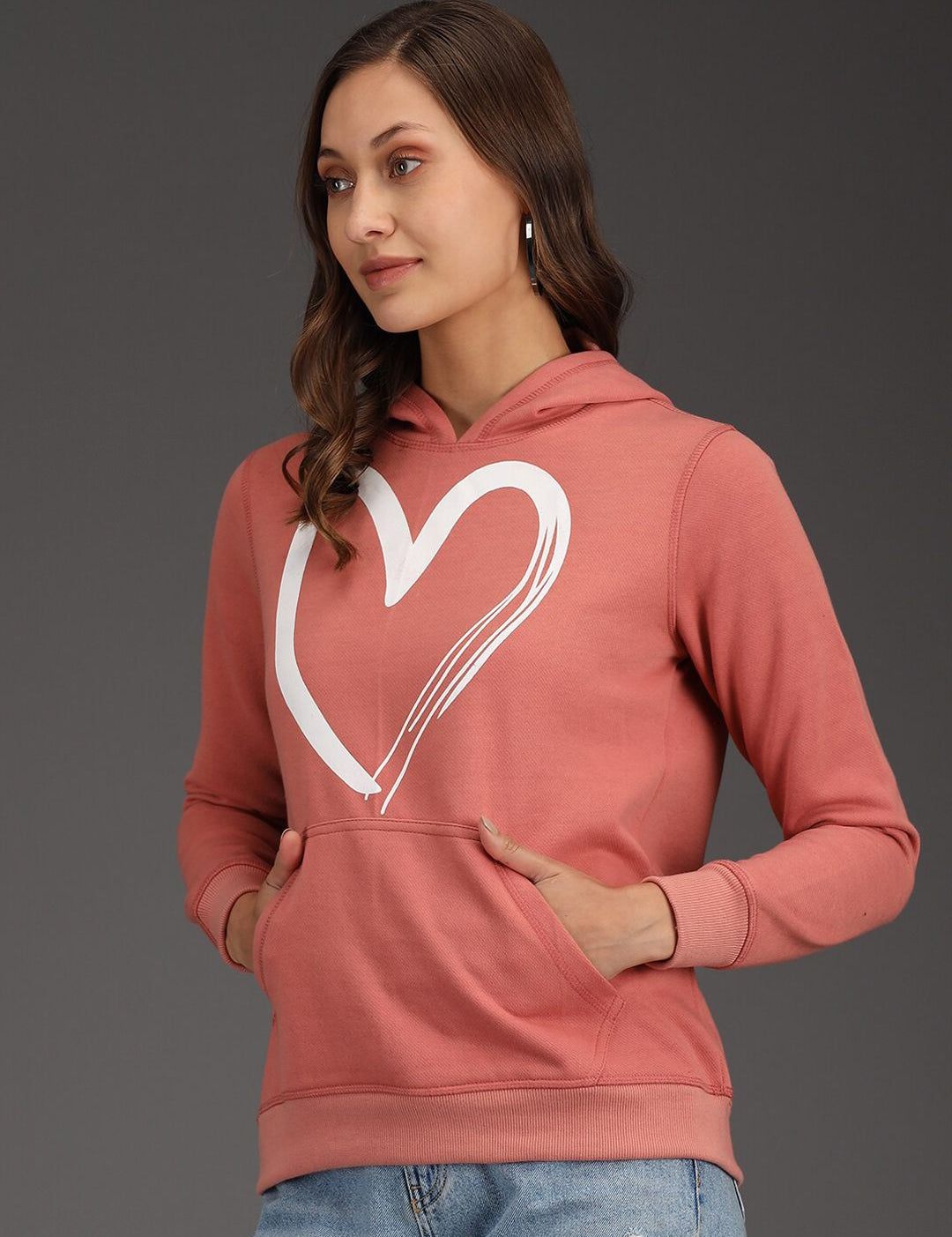 Kotty Women Pink Printed Sweatshirt