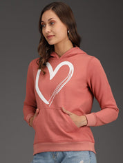 Kotty Women Pink Printed Sweatshirt