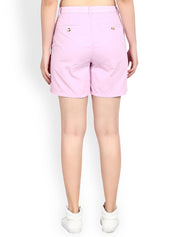 Kotty Women Pink Solid  Regular Shorts