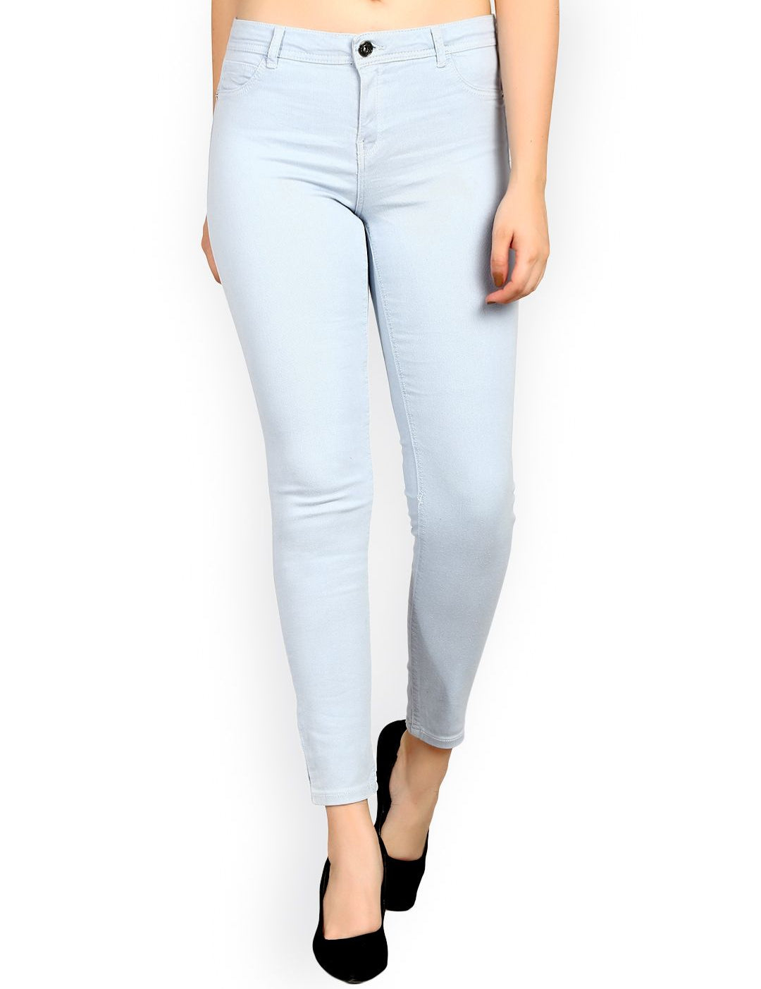 Kotty Women Blue Skinny Fit Mid-Rise Clean Look Jeans
