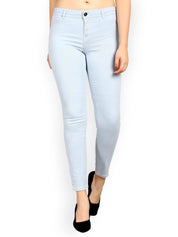 Kotty Women Blue Skinny Fit Mid-Rise Clean Look Jeans
