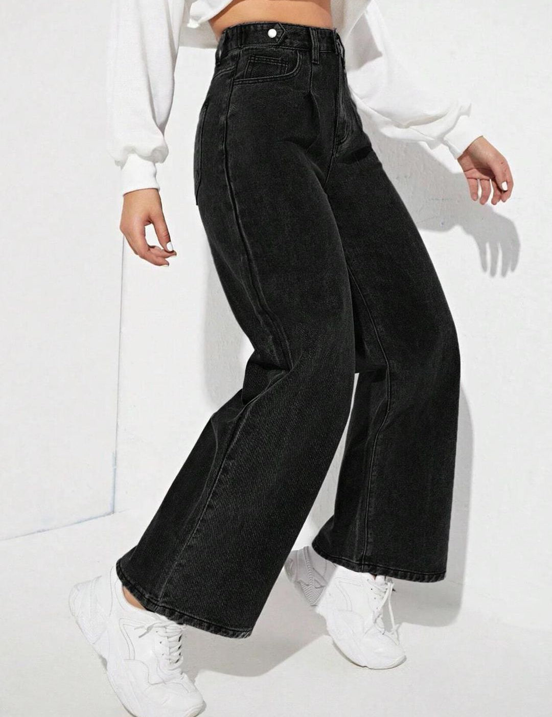 KOTTY Basics Women Jean Straight Fit High-Rise Clean Look Stretchable Jeans