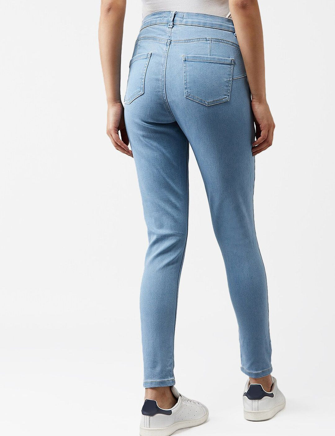 Kotty Women Blue Skinny Fit High-Rise Clean Look Jeans