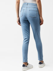 Kotty Women Blue Skinny Fit High-Rise Clean Look Jeans