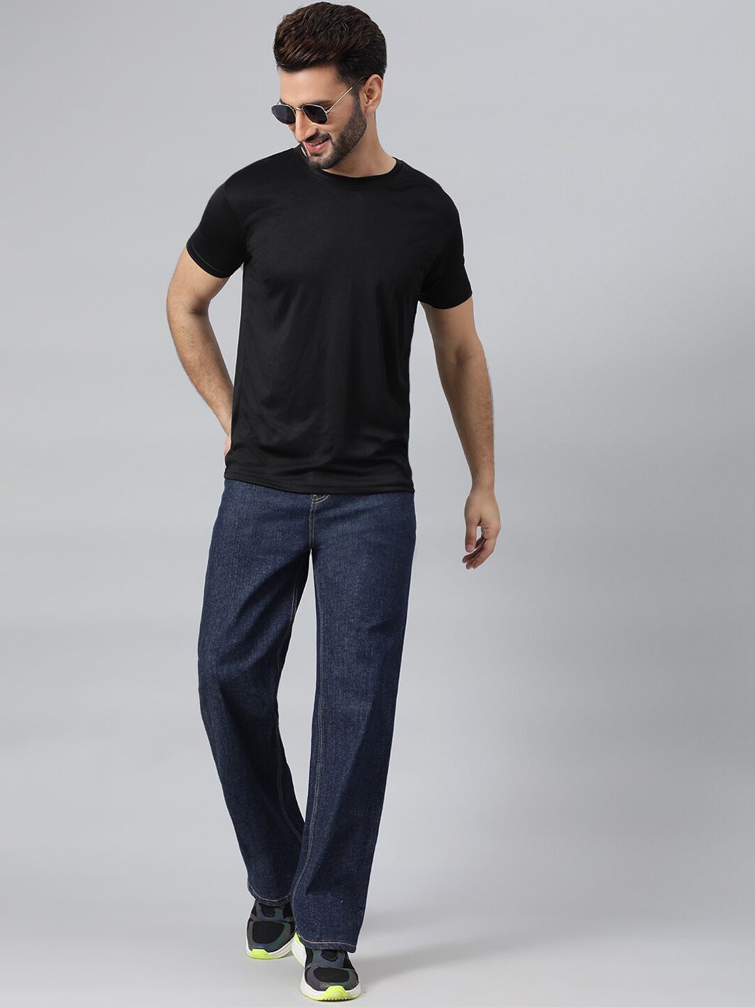 Kotty Men Blue Jean Cotton Low-Rise Stretchable Jeans