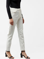 Kotty Women White High-Rise Clean Look Jeans