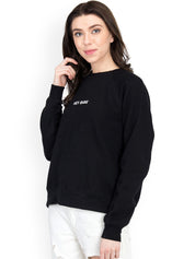 Kotty Women Black Printed Sweatshirt