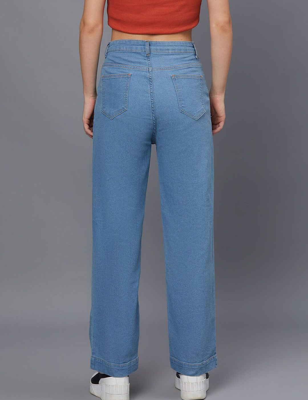 Kotty Women Blue Jean Straight Fit Stretchable Jeans