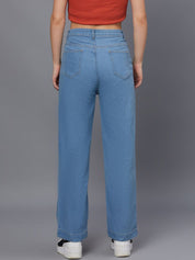 Kotty Women Blue Jean Straight Fit Stretchable Jeans