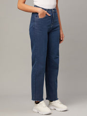 Kotty Women Jean Straight Fit High-Rise Jeans