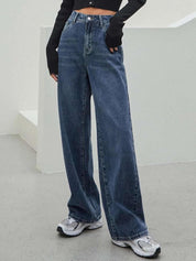 Kotty Women Jean Straight Fit High-Rise Light Fade Stretchable Jeans