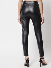 Kotty Women Black Relaxed Skinny Fit Trousers