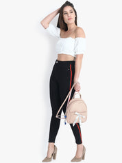 Kotty Women Black Skinny Fit High-Rise Clean Look Stretchable Jeans