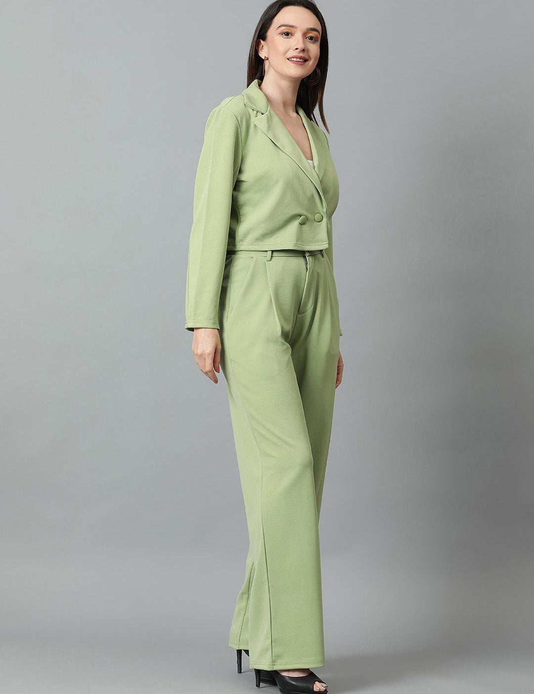 KOTTY BIZwear Basics Notched Lapel Collar Blazer With Trousers Co-Ords