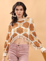 Kotty Women Self Design Cotton Kaftan Regular Top