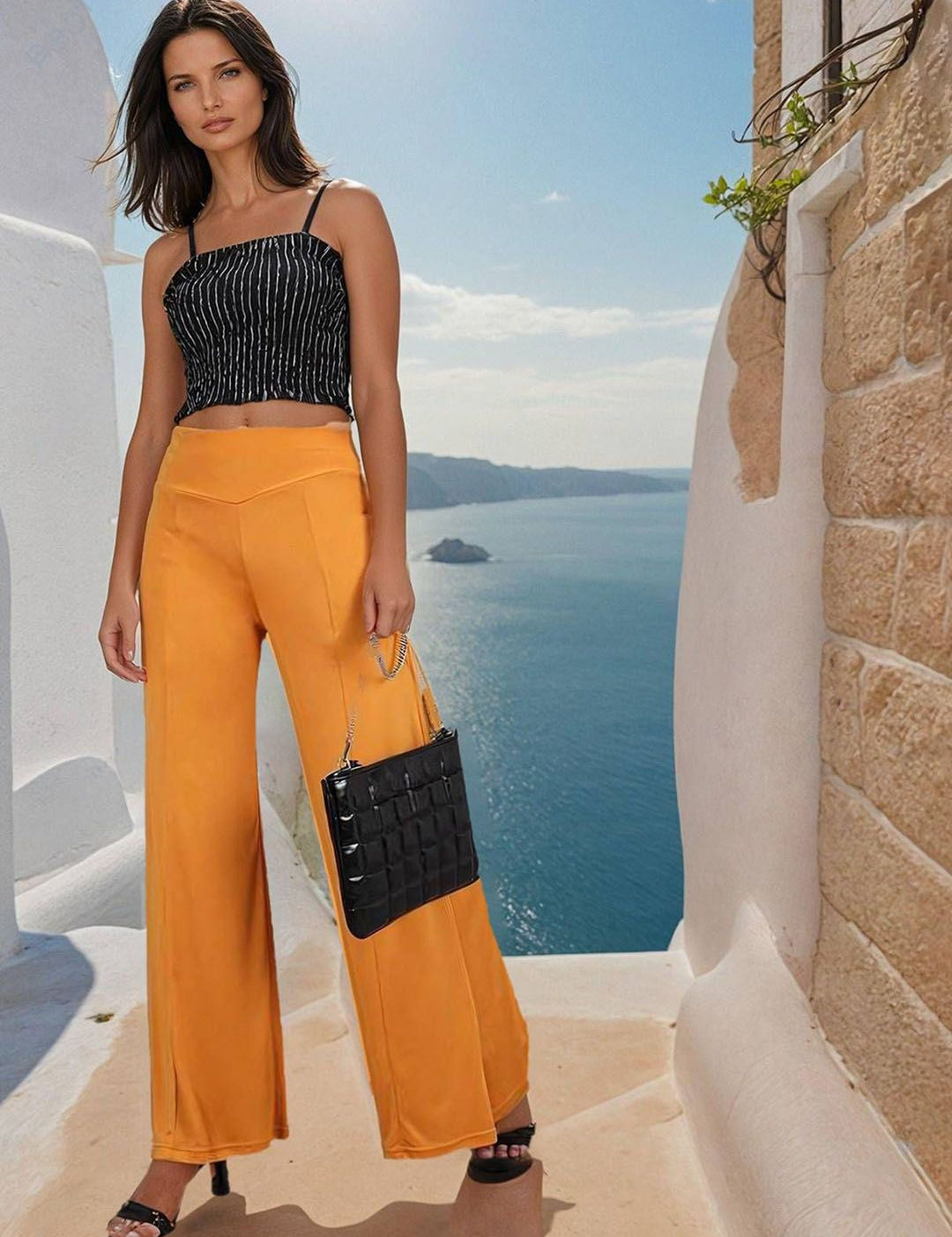 Kotty Women Solid Mid-Rise Regular Fit Trousers