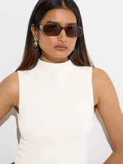 Kotty Women Sleeveless High Neck Tank Top