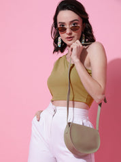 Kotty Women Solid One Shoulder Top