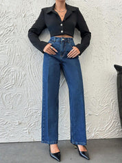 Kotty Women Straight Fit High-Rise Stretchable Jeans