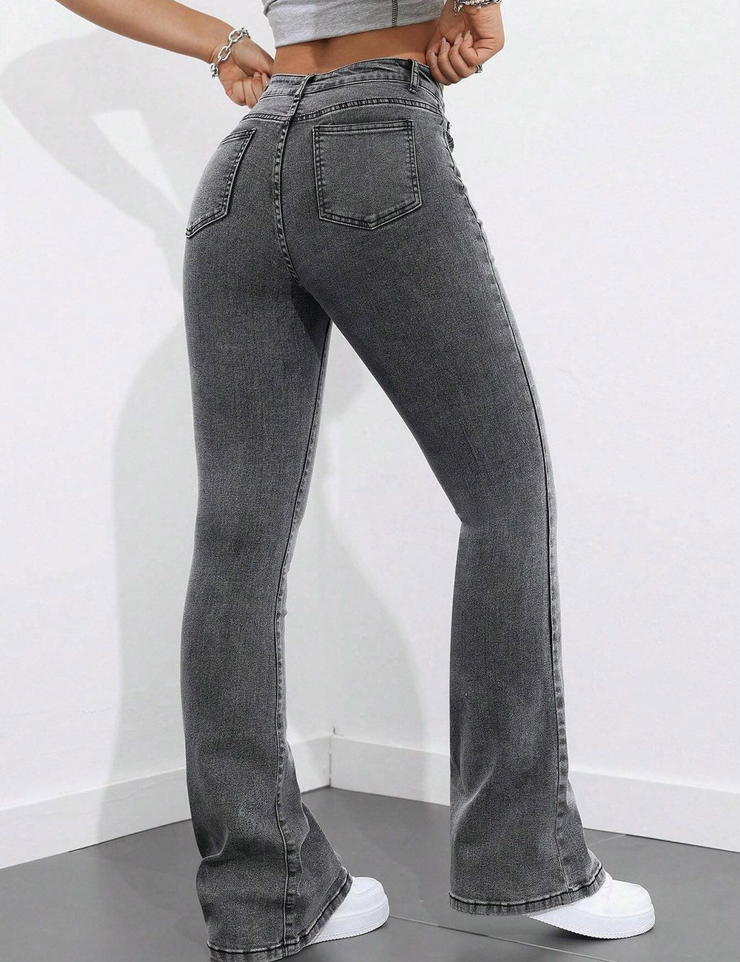 Kotty Women Bootcut High-Rise Light Fade Stretchable Jeans