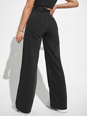 Kotty Women Straight Fit High-Rise Stretchable Jeans