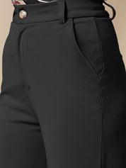 Kotty Women Straight Fit High-Rise Trousers