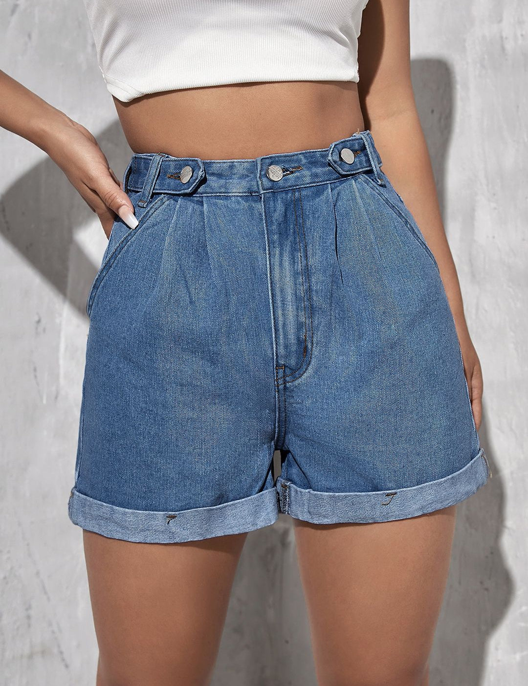 Kotty Women High-Rise Denim Shorts
