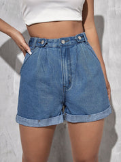 Kotty Women High-Rise Denim Shorts