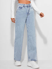 Kotty Women Jean Straight Fit High-Rise Stretchable Jeans