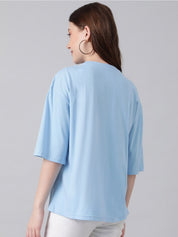 KOTTY Basics Basics Drop Shoulder Sleeves Oversized T-shirt