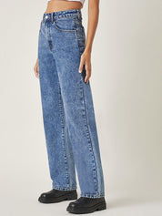 Kotty Women Pack Of 2 Jean Straight Fit High-Rise Light Fade Stretchable Jeans