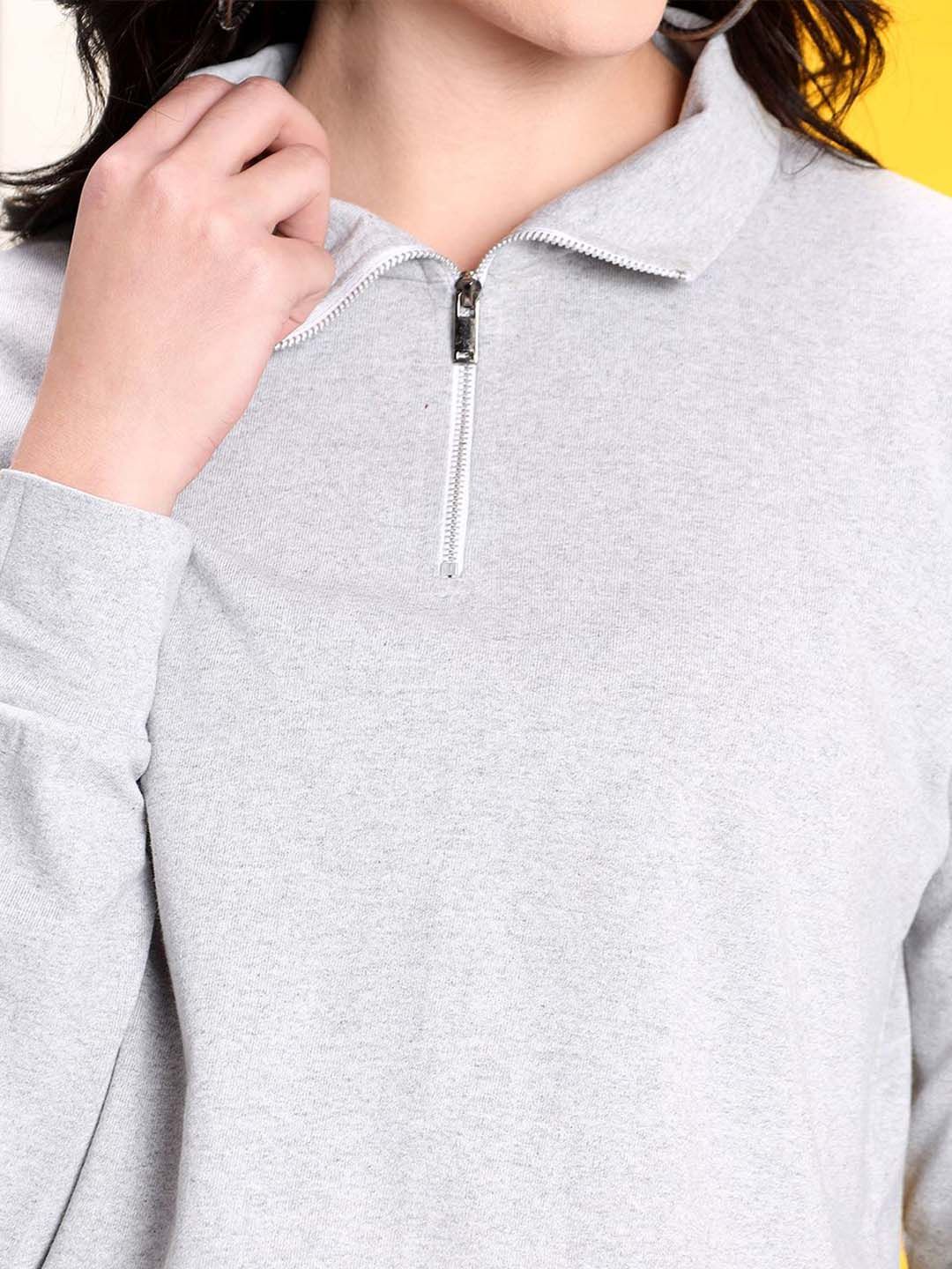 Kotty Women Mock Collar Sweatshirt