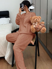 Kotty Round Neck Top With Trousers 